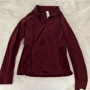 Fitted half zip fabletics jacket